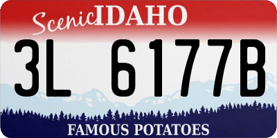 ID license plate 3L6177B
