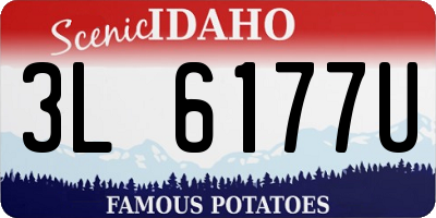 ID license plate 3L6177U