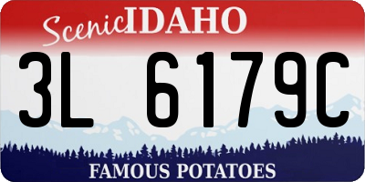 ID license plate 3L6179C