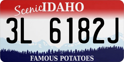 ID license plate 3L6182J