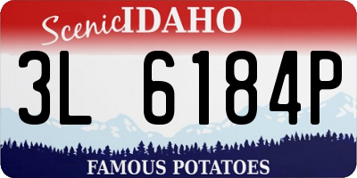 ID license plate 3L6184P