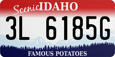 ID license plate 3L6185G