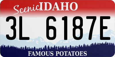 ID license plate 3L6187E