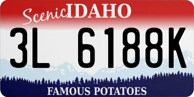 ID license plate 3L6188K