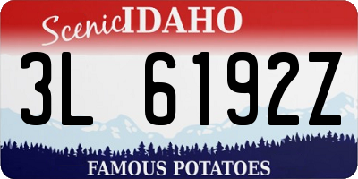 ID license plate 3L6192Z