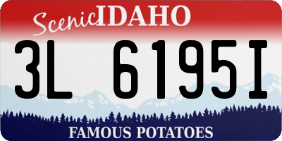 ID license plate 3L6195I