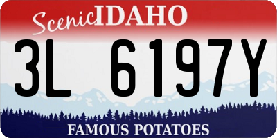 ID license plate 3L6197Y