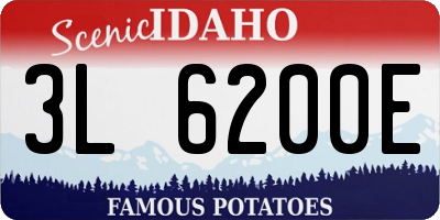 ID license plate 3L6200E