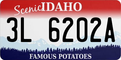 ID license plate 3L6202A