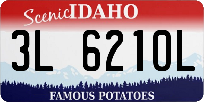 ID license plate 3L6210L