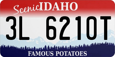 ID license plate 3L6210T