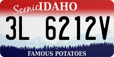 ID license plate 3L6212V