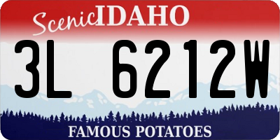 ID license plate 3L6212W
