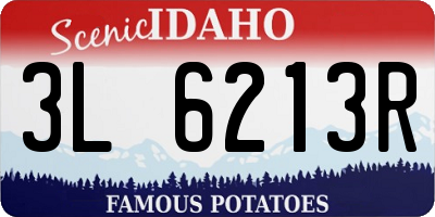 ID license plate 3L6213R