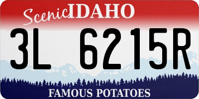ID license plate 3L6215R