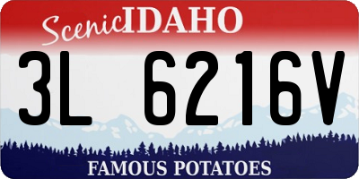 ID license plate 3L6216V