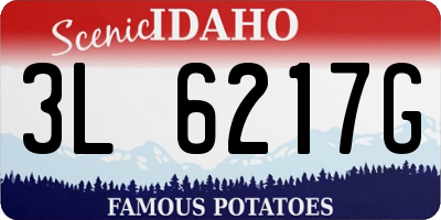 ID license plate 3L6217G