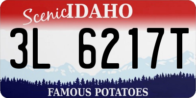 ID license plate 3L6217T