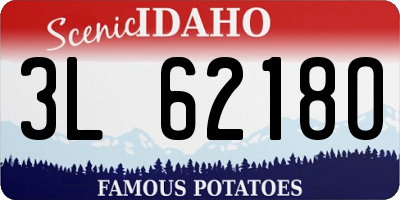ID license plate 3L6218O