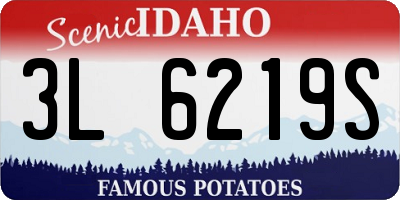 ID license plate 3L6219S