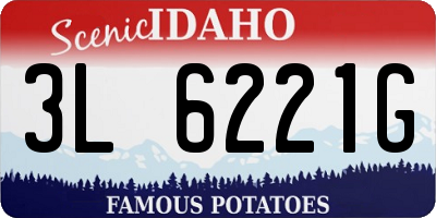 ID license plate 3L6221G