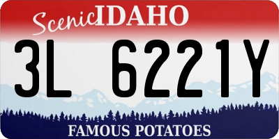 ID license plate 3L6221Y