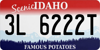 ID license plate 3L6222T