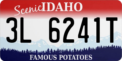ID license plate 3L6241T