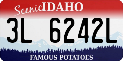 ID license plate 3L6242L