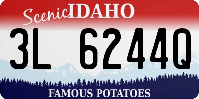 ID license plate 3L6244Q