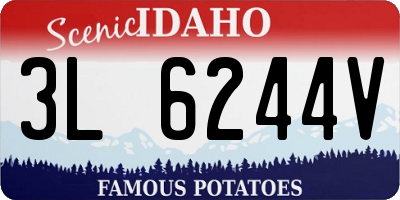 ID license plate 3L6244V