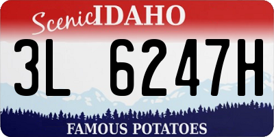 ID license plate 3L6247H