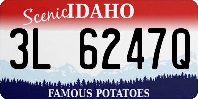 ID license plate 3L6247Q