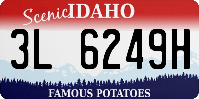 ID license plate 3L6249H