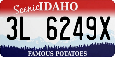 ID license plate 3L6249X
