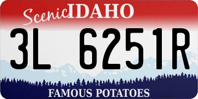 ID license plate 3L6251R