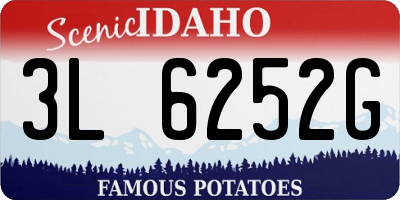 ID license plate 3L6252G