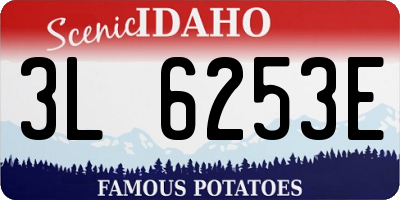 ID license plate 3L6253E