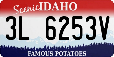ID license plate 3L6253V