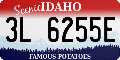 ID license plate 3L6255E