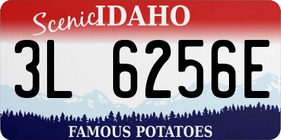 ID license plate 3L6256E