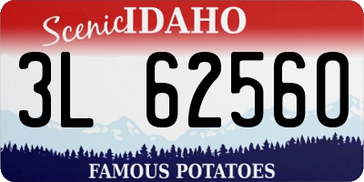 ID license plate 3L6256O