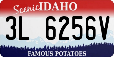 ID license plate 3L6256V