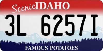 ID license plate 3L6257I