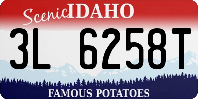 ID license plate 3L6258T