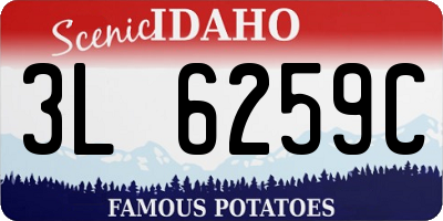ID license plate 3L6259C