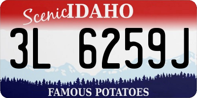 ID license plate 3L6259J