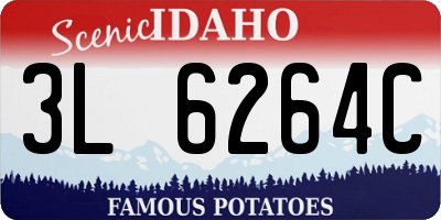 ID license plate 3L6264C