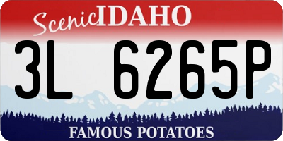ID license plate 3L6265P