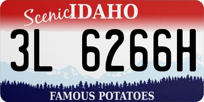 ID license plate 3L6266H